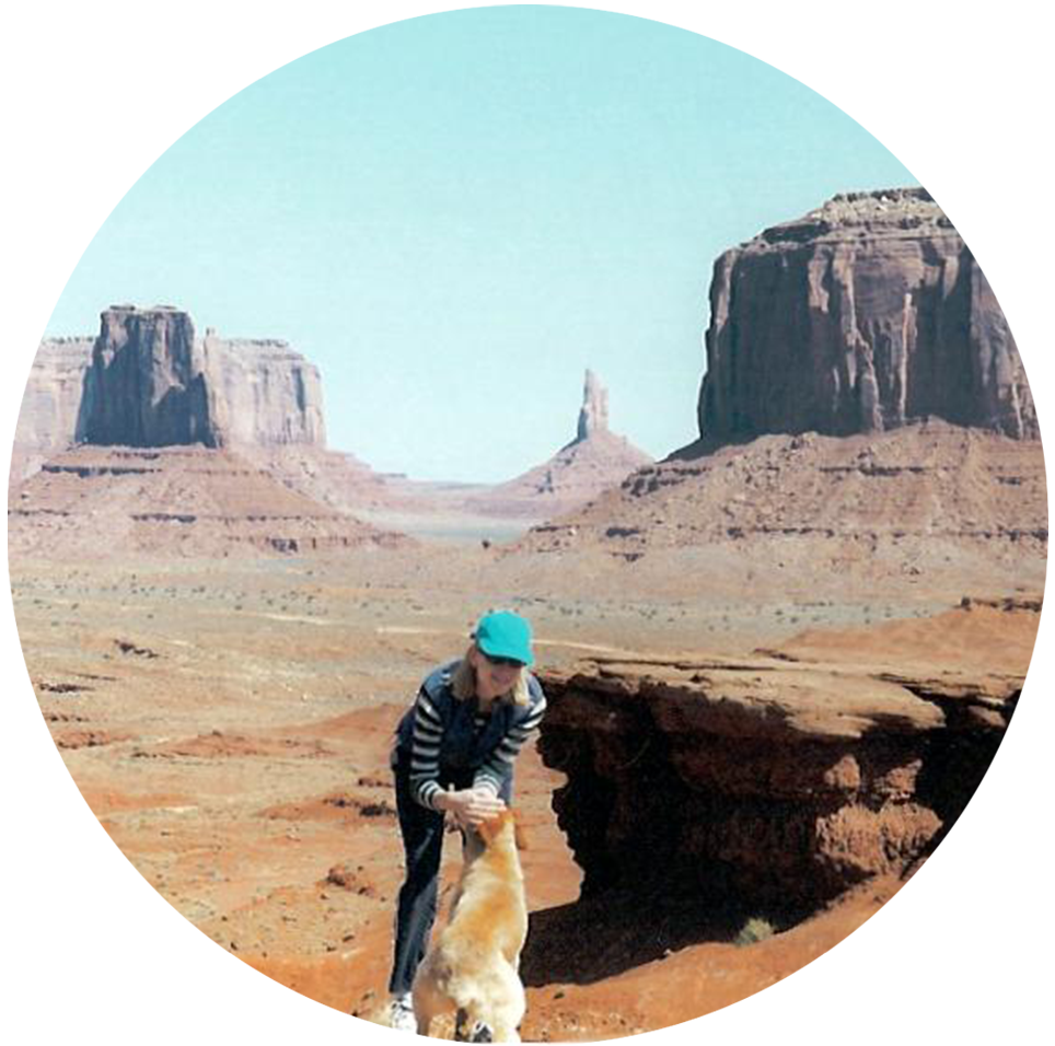 Marleen in Monument Valley with Najooni